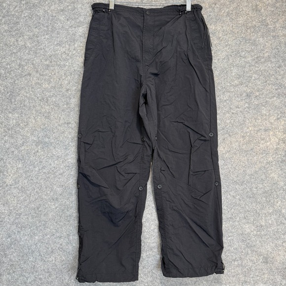 Maharishi Komatsu Snopants Mens Large Original Black Nylon Japanese Trousers